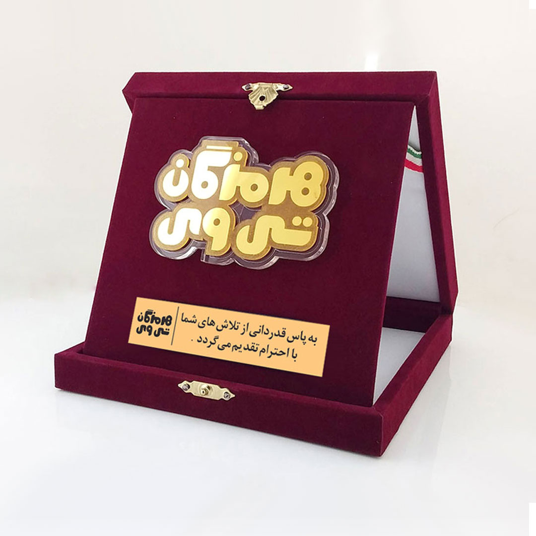 جعبه نشان ( مدالیون ) هرمزگان تی وی - 17 در 17 سانت